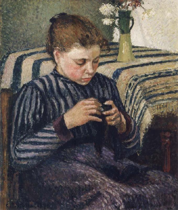 Camille Pissarro Woman sewing China oil painting art
